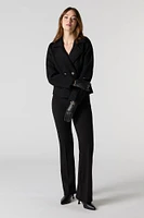 Double Breasted Cropped Peacoat