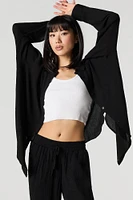 Oversized Button-Up Side Slit Top