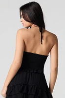 Sweetheart Smocked Halter Cami