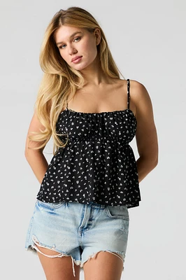 Floral Babydoll Tank