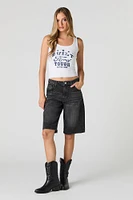 Ford Built Tough Graphic Washed Ribbed Tank