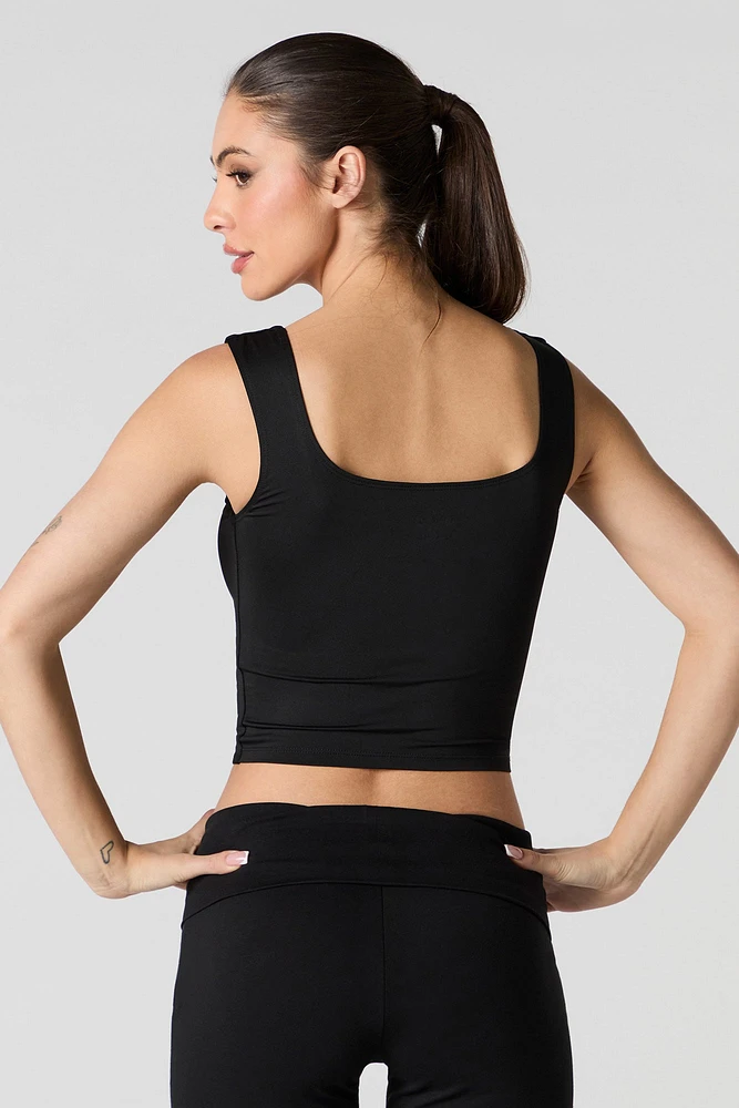 Contour Square Neck Tank with Built-In Cups