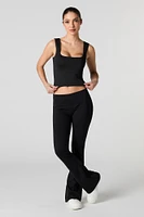 Contour Square Neck Tank with Built-In Cups