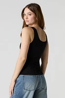 Contour Scoop Neck Tank with Built-In Bra Cups