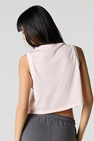 Jersey court en filet imprim