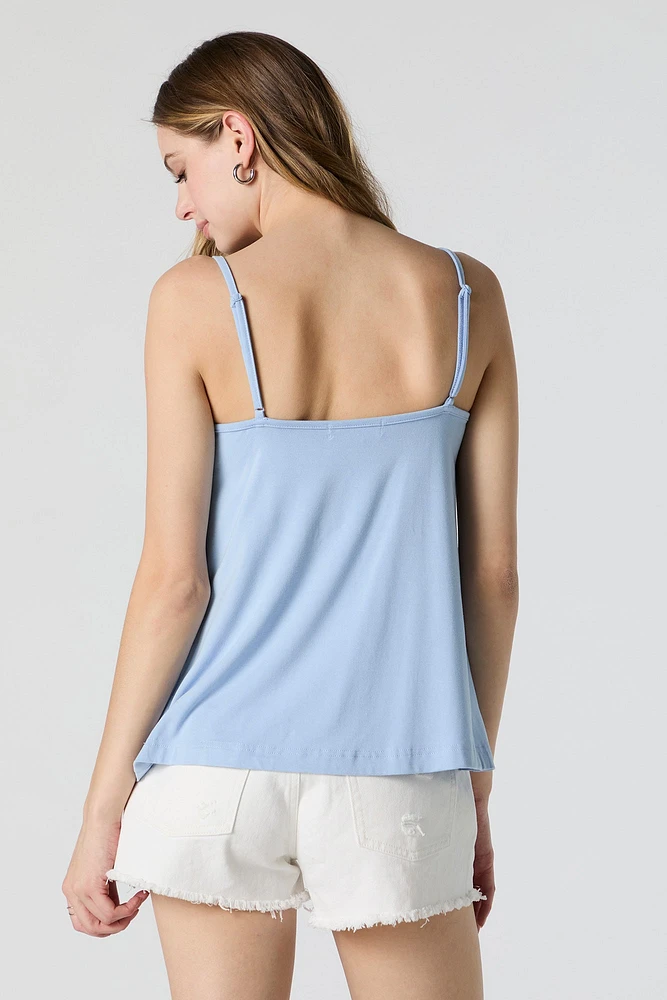 Lace Trim Tank Top