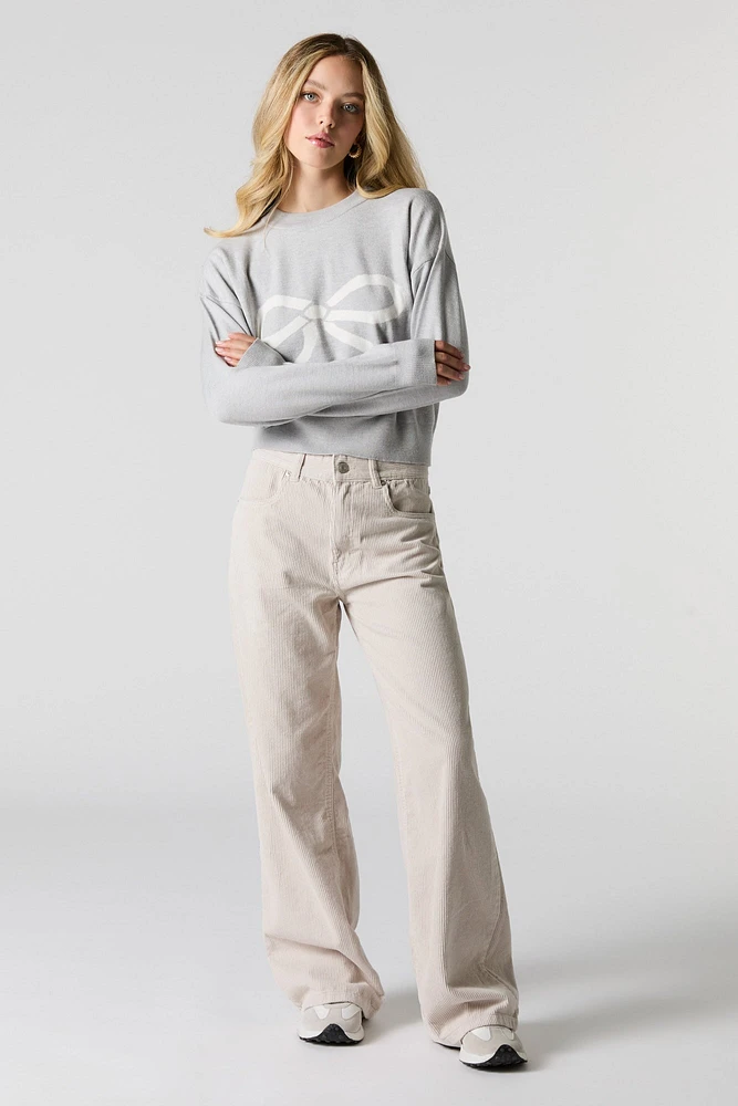 Jacquard Knit Skimmer Sweater