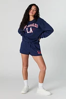 Los Angeles Chenille Embroidered Fleece Sweatshirt