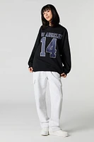 Oversized Graphic Fleece Sweatshirt