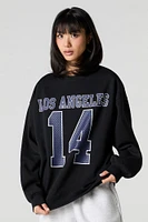 Oversized Graphic Fleece Sweatshirt