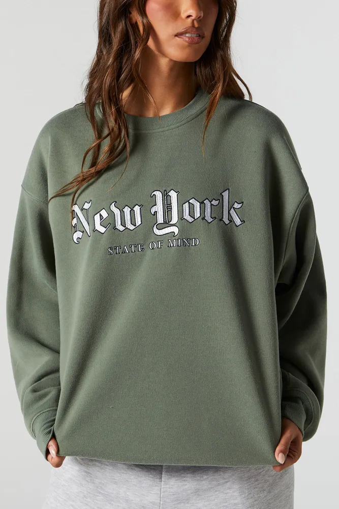 NEW YORK EMBROIDERED HOODIE