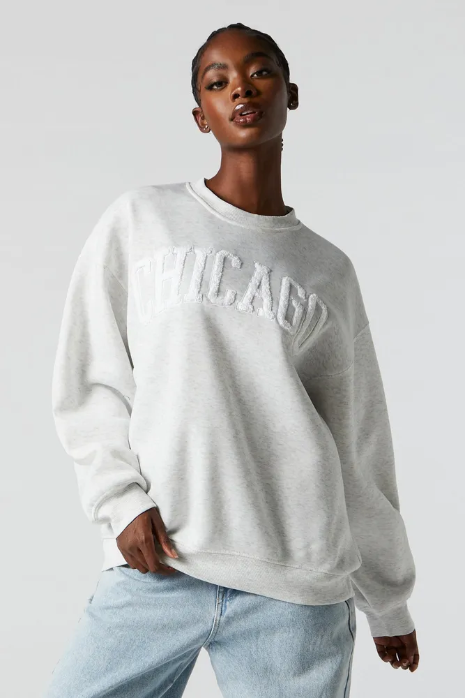 Stitches Chicago Chenille Embroidered Fleece Sweatshirt