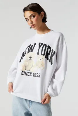 New York Graphic Fleece Sweatshirt