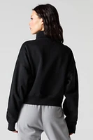 Quarter Zip Fleece Sweatshirt