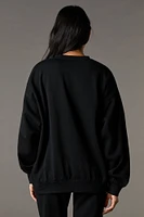 Playboy Oversized Graphic Fleece Sweatshirt