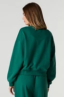 Fleece Varsity Crewneck Sweatshirt
