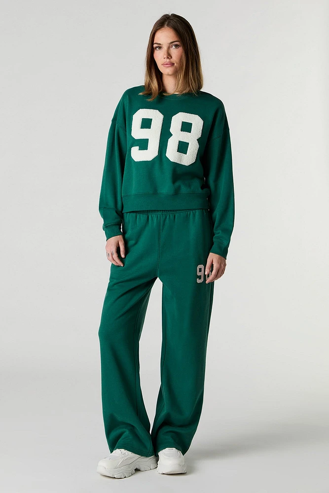 Fleece Varsity Crewneck Sweatshirt