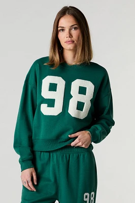 Fleece Varsity Crewneck Sweatshirt