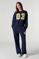 Fleece Varsity Crewneck Sweatshirt