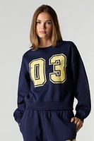 Fleece Varsity Crewneck Sweatshirt