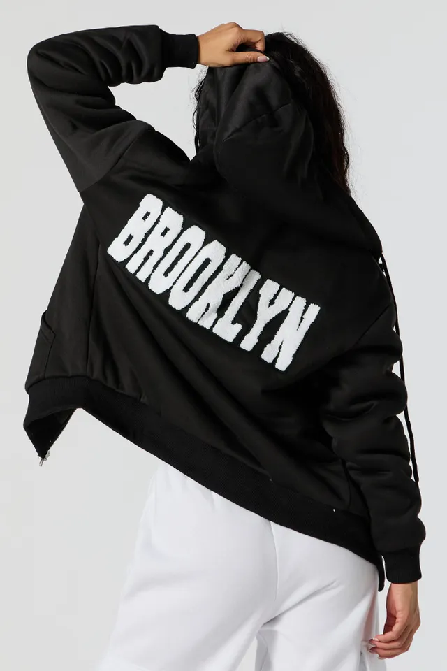 New York Chenille Embroidered Fleece Hoodie