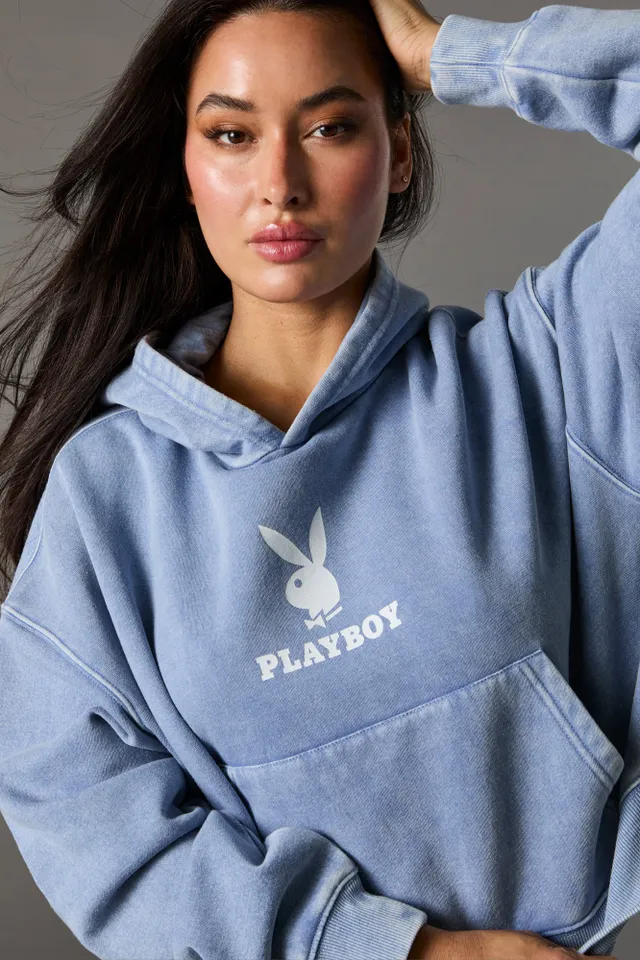 Playboy Bunny Graphic Washed Hoodie – Urban Planet