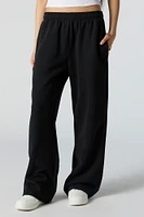 Fleece Wide Leg Sweatpant