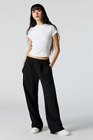 Fleece Wide Leg Sweatpant