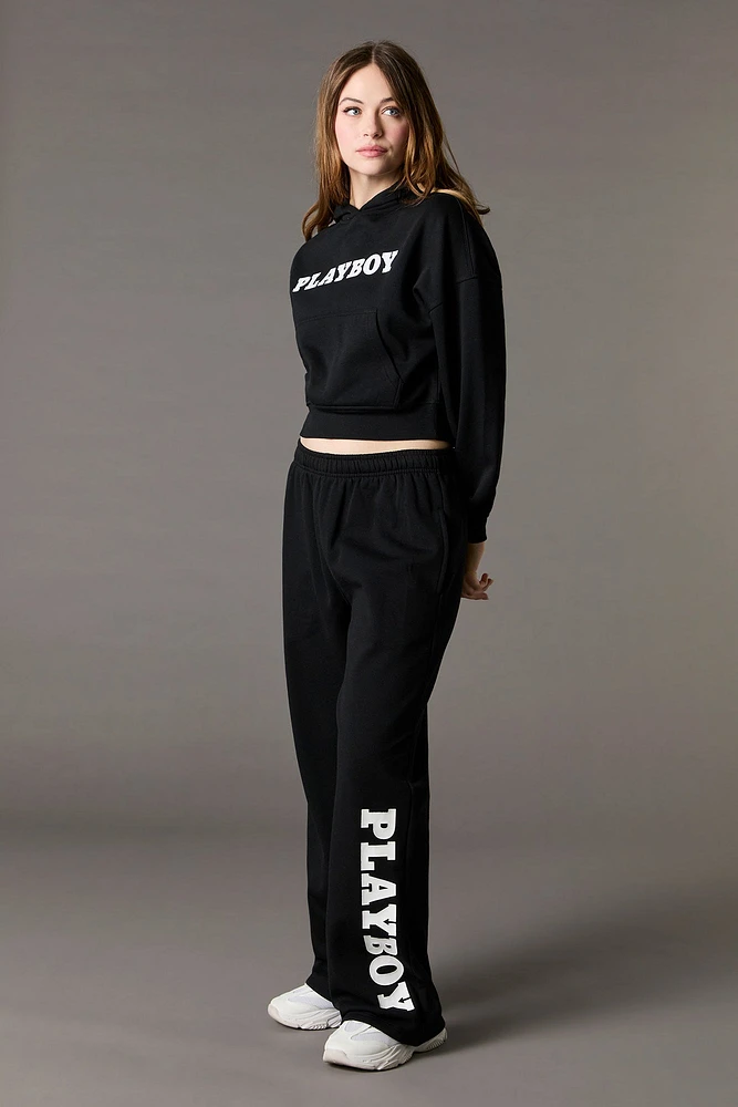 Playboy Graphic Wide Leg Sweatpant