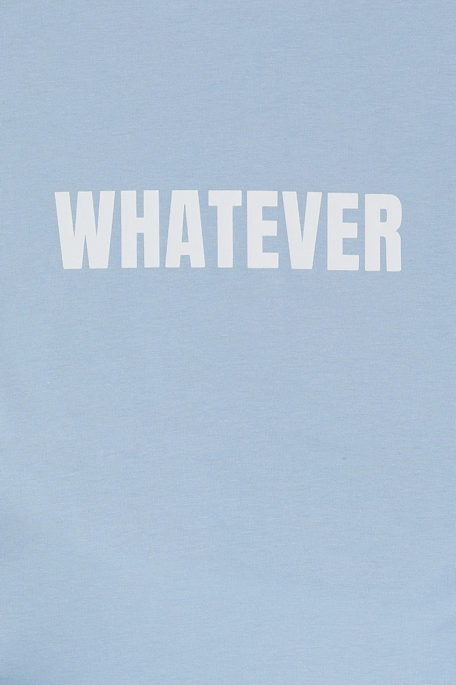 Whatever Graphic Cinched Baby T-Shirt