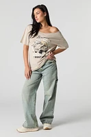 Ford Bronco Graphic Washed Off-Shoulder T-Shirt