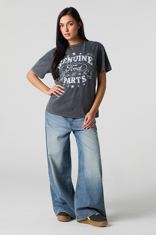 Ford Genuine Parts Graphic Washed Boyfriend T-Shirt