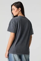 T-shirt de coupe garçonne délavé à imprimé Ford Genuine Parts