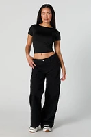 Contour Scoop Back Crop Top