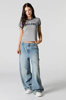 Sporty Graphic Ringer T-Shirt