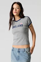 Sporty Graphic Ringer T-Shirt