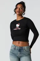 Hello Kitty Graphic Long Sleeve Top