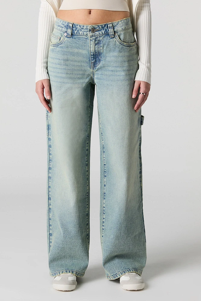 Low Rise Wide Leg Carpenter Jean