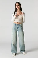 Low Rise Wide Leg Carpenter Jean