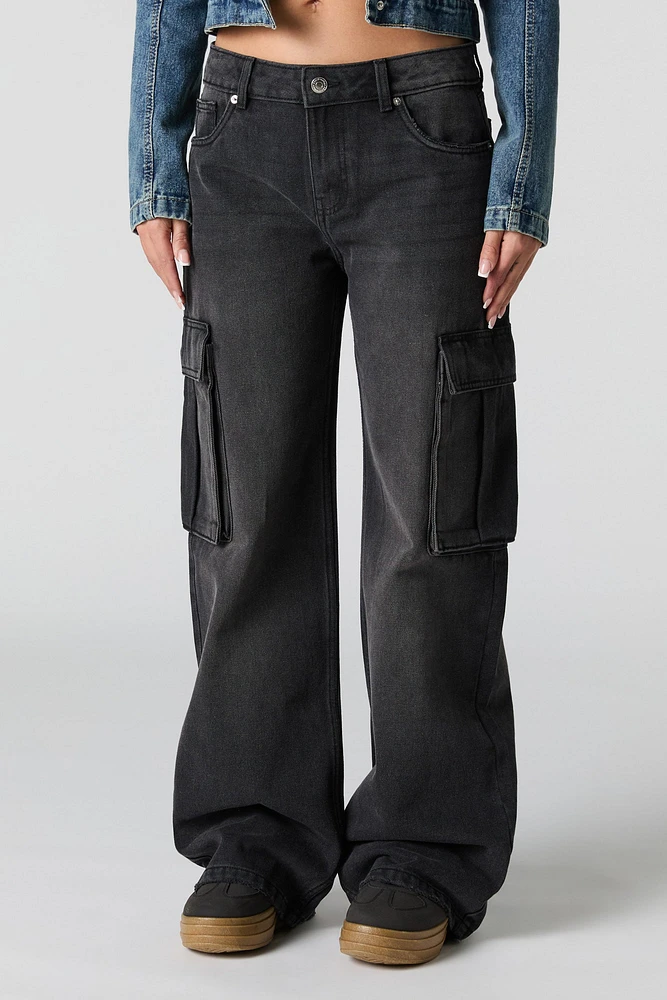 Jean cargo jambe large