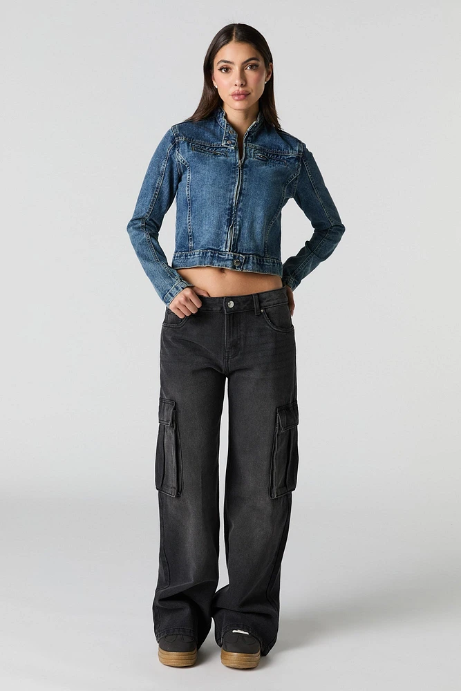 Jean cargo jambe large