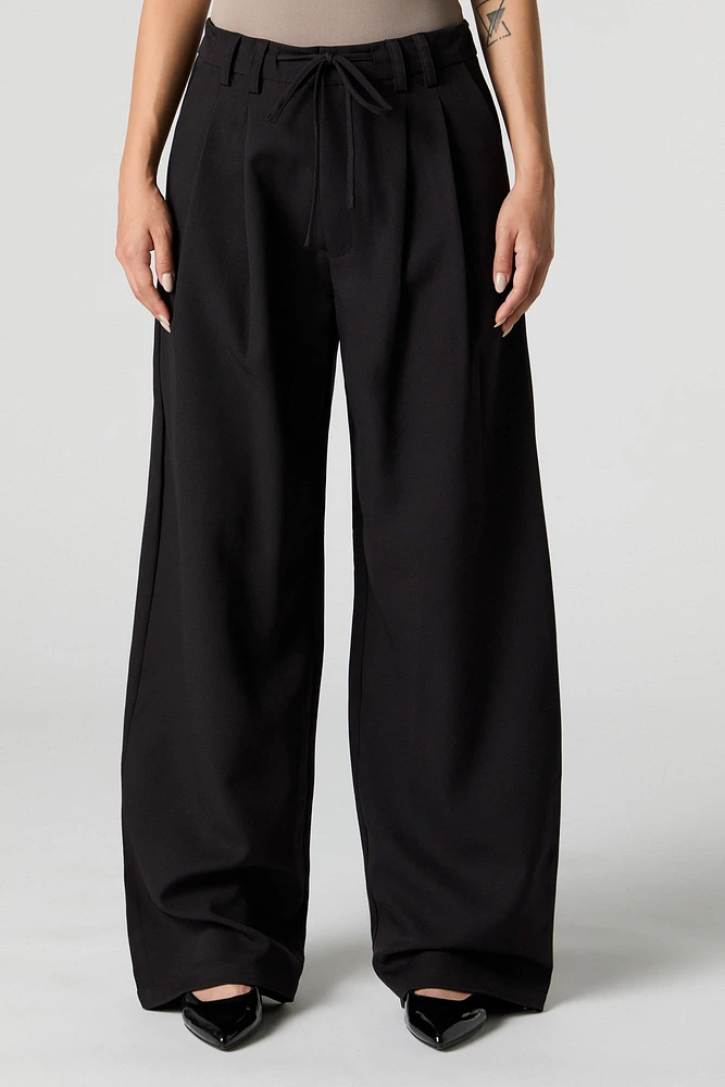 Baggy Drawstring Dress Pant