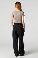 Baggy Drawstring Dress Pant