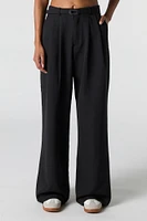 Belted Wide Leg Dress Pant