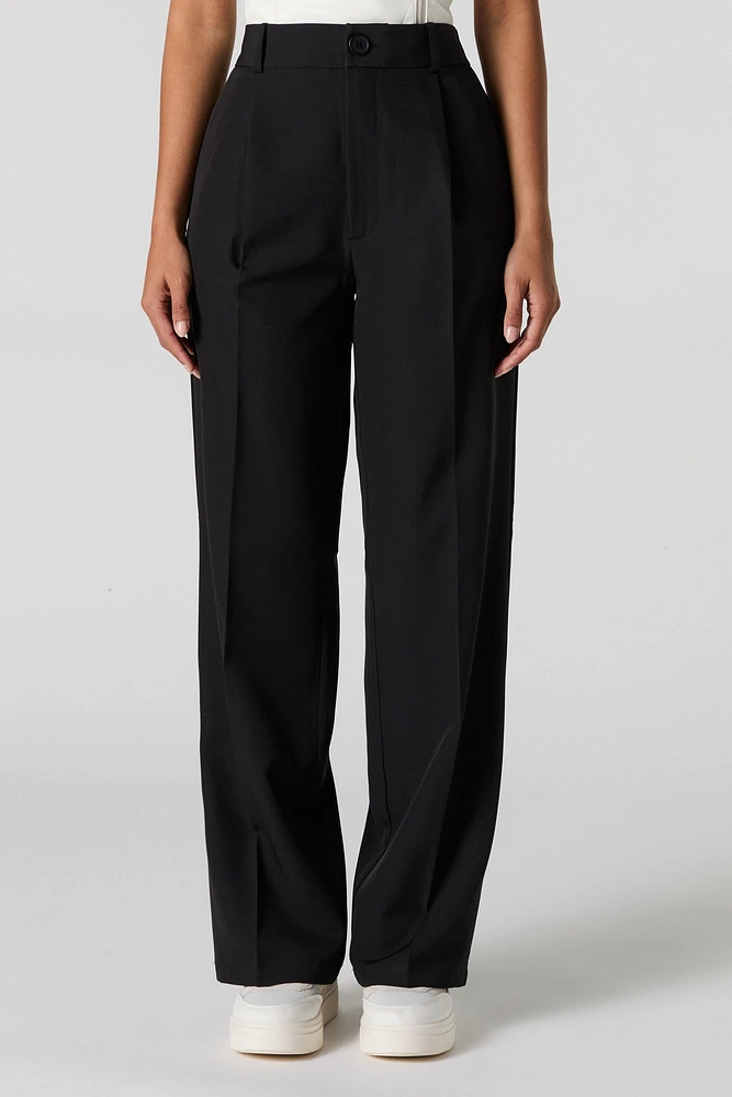 Pleated Wide Leg Dress Pant