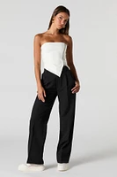 Pleated Wide Leg Dress Pant