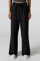 Drawstring Wide Leg Dress Pant