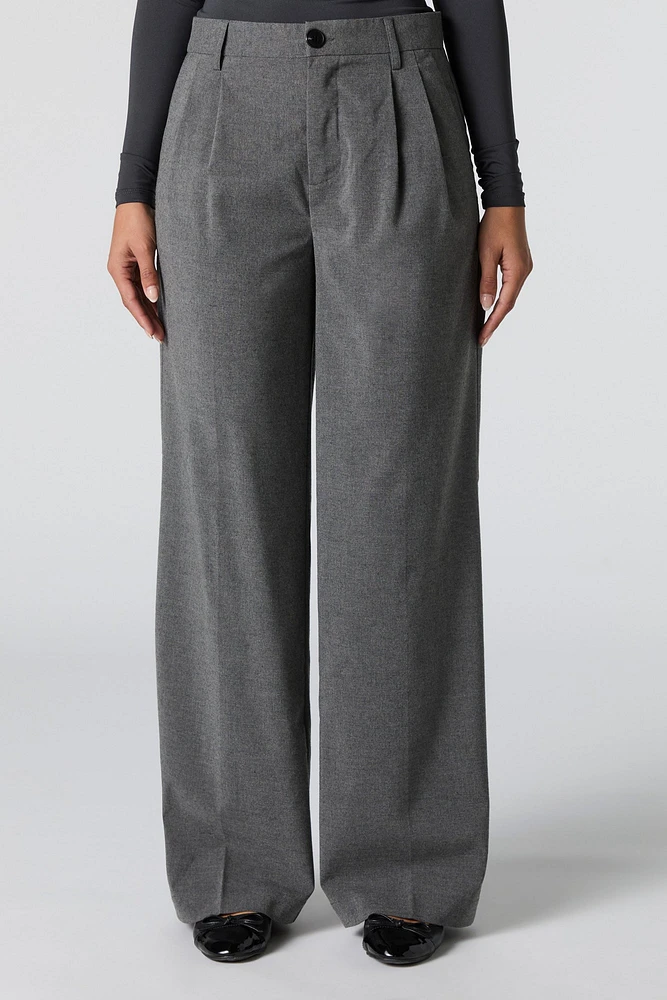 Pleated Wide Leg Dress Pant