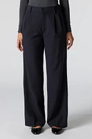 Pantalon habillé plissé à jambe large