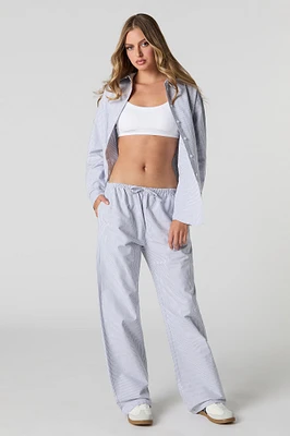 Drawstring Wide Leg Pant